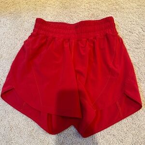 Lululemon red short. Size 4.